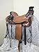 Beautiful Wade Tree 8.5 Inches Wide Gullet Western Leather Horse Tack Saddle with Set. (17.5