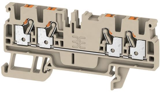 Weidmüller Morsetto passante A4C 2.5 1521690000, grigio, 100 pezzi.