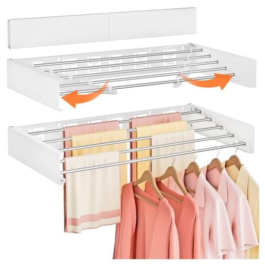 Folding Indoor Wall Mounted Clothes Rack