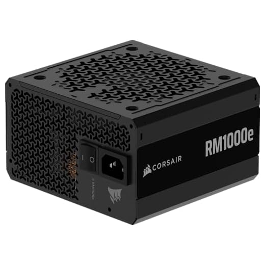 CORSAIR RM1000e ATX 3.1 PCIe 5.1 Ready Fully Modular 1000W Power Supply – 12V-2x6 Cable Included, Cybenetics Gold Efficiency, 105°C-Rated Capacitors, Modern Standby Mode – Black