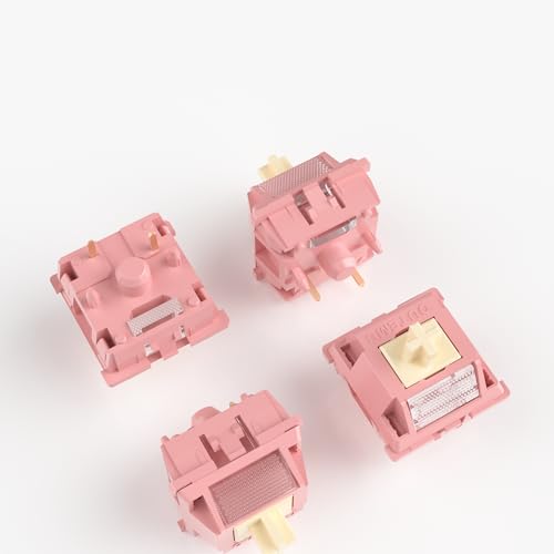 Commutateurs linéaires Outemu Red Bean Creamy pré-graissés pour clavier mécanique MX (90 pcs)
