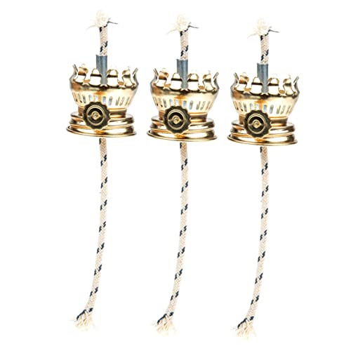 ULDIGI 3 Pack Kerosene Lamp Burner Wick Holder for Oil Lanterns Diy Kerosene Oil Lamp Parts
