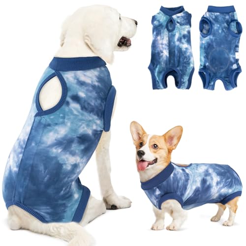 Image of Lukovee Recovery Suit for Dogs, Onesie Spay Neuter Surgery Suit Female Male