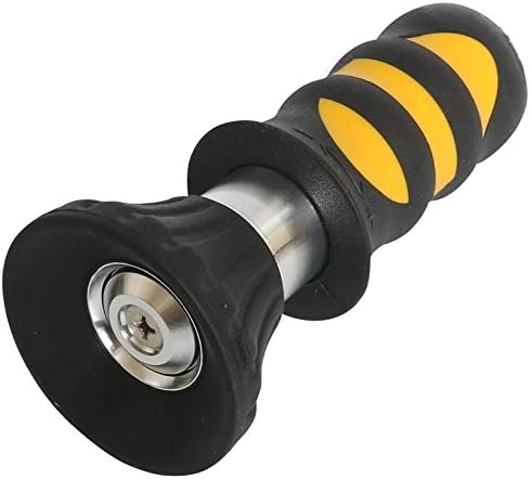 Rocky Mountain Goods Fireman’s Power Spray Nozzle - Heavy Duty High Pressure Fireman Sprayer for Garden Hose - Leakproof Guarantee - Ergo Handle - Adjust Heavy Stream to Mist - Max Water Flow