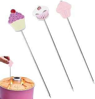 3pcs Stainless Steel Cake Tester Baking Skewer Cake Tester Skewer for Easy Kitchen Baking Cake Testing