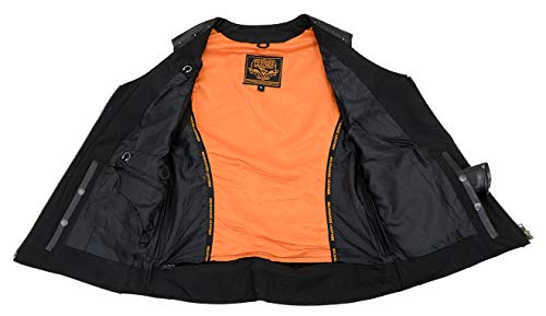 Image of Milwaukee Leather Women's Premium Classic Leather Motorcycle Rider Vest w /Adjustable Side Laces