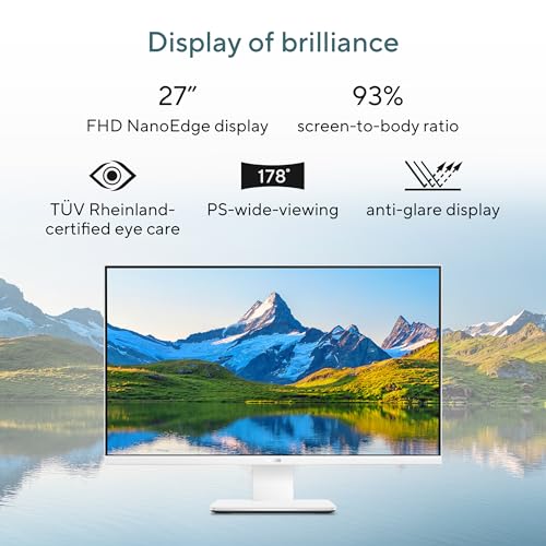 Image of ASUS AiO V470,13th Gen Intel Core i3-1315U, 27 inch FHD,100Hz,All-in-One PC(8GB RAM /512GB SSD /Windows 11 /Office 24 /Retractable Camera /Wireless Keyboard & Mouse /M365 Basic (1Year)*) V470VAB-KWPE001WS
