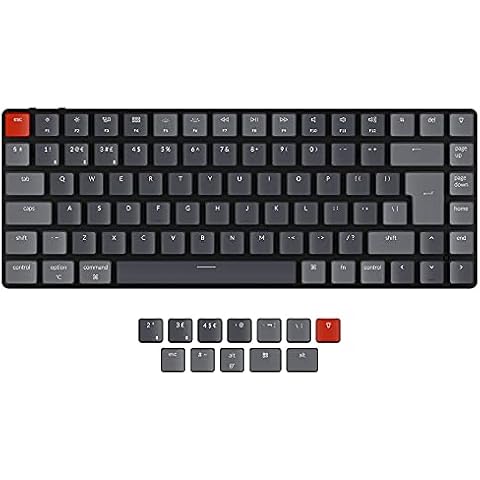 UK Keychron K3v2 Bluetooth RGB Optical Click Ultra-slim Aluminium Mac/PC 75% Keyboard Cover