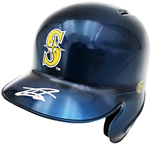 Julio Rodriguez Autographed S.e.a.t.t.l.e Mariners Chrome Blue Mini Baseball Helmet