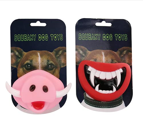 2pcs Funny Pet Dog Pig Nose Shape Toys Puppy Dog Chewing Sound Training Toy for Pet