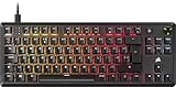 Corsair K70 CORE TKL RGB Tenkeyless Mechanical Gaming Keyboard – Pre-Lubricated MLX Red v2 Linear Switches – Dual-Layer Sound Dampening – ABS Double-Shot Keycaps – QWERTY UK – Black