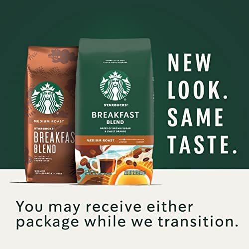 STARBUCKS® Breakfast Blend – Ground Coffee 18oz - Packaging may vary