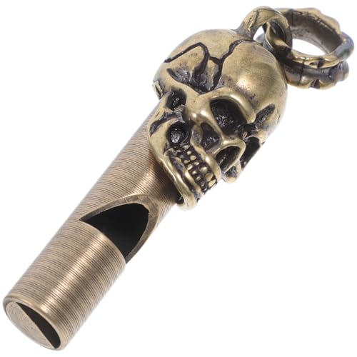 Silbato de cobre con forma de calavera para exterior miniatura 1