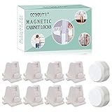 Eco-Baby Magnetic Cabinet Locks Child Safety for Drawers and Cabinets - Kitchen Child Proof Cabinet Locks - Baby Proofing Safety (8 Locks & 2 Keys)