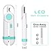 vsshe Nagelknipser mit Led-Licht für Hunde Katzen, 2-in-1 Krallenschere und Hundenagelschleifer mit Nagelfeile und Spritzfest Schutzvorrichtung für Hunde Katzen Kaninchen und Weitere Haustiere -Blau
