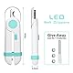 vsshe Nagelknipser mit Led-Licht für Hunde Katzen, 2-in-1 Krallenschere und Hundenagelschleifer mit Nagelfeile und Spritzfest Schutzvorrichtung für Hunde Katzen Kaninchen und Weitere Haustiere -Blau