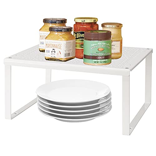 VINILITE Estante de Cocina Antideslizante y Apilable para Armario, Platos y Accesorios - Organizador para Baño, Maquillaje y Escritorio