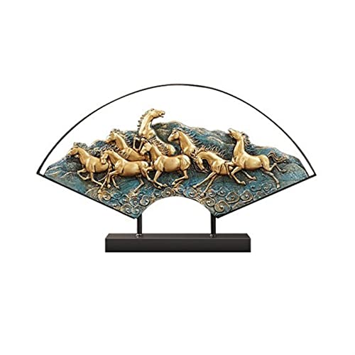 Décoration de cheval WXKAGF en éventail pour un salon chic