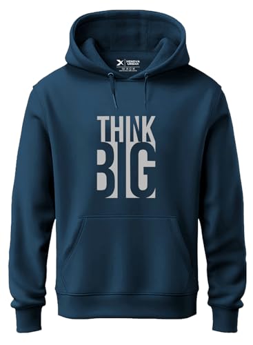 Image of XENOVAURBAN Hoodie for Men /Women | Unisex fit Cotton Fleece Hooded Sweatshirt - THINKB1