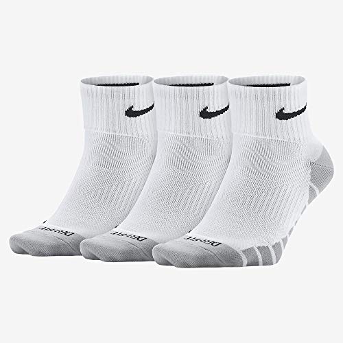 Preisvergleich Produktbild Nike Lightweight Quarter Training Sock (3 Pair), White / Black, L