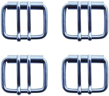 4pcs 1 9/16 Replacement Roller Belt Buckle,40mm Double Pin Leathercraft Rolling Bar Buckles for Bags Leather Straps