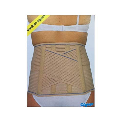 TIELLE CAMP - Corsetto Elastico Lombosacrale Con Rinforzi Paravertebrali E Tiranti Pelvici - H Cm 26 - Small