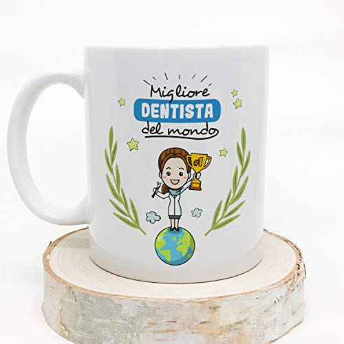 Mugffins Tazza Dentista (Migliore del Mondo) - Idee Regali Originali Odontoiatria - immagine 2