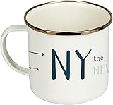 Taza de metal esmaltada Spiegelburg14863 Taza Esmaltada New York Tiempo de Viaje Reisezeit