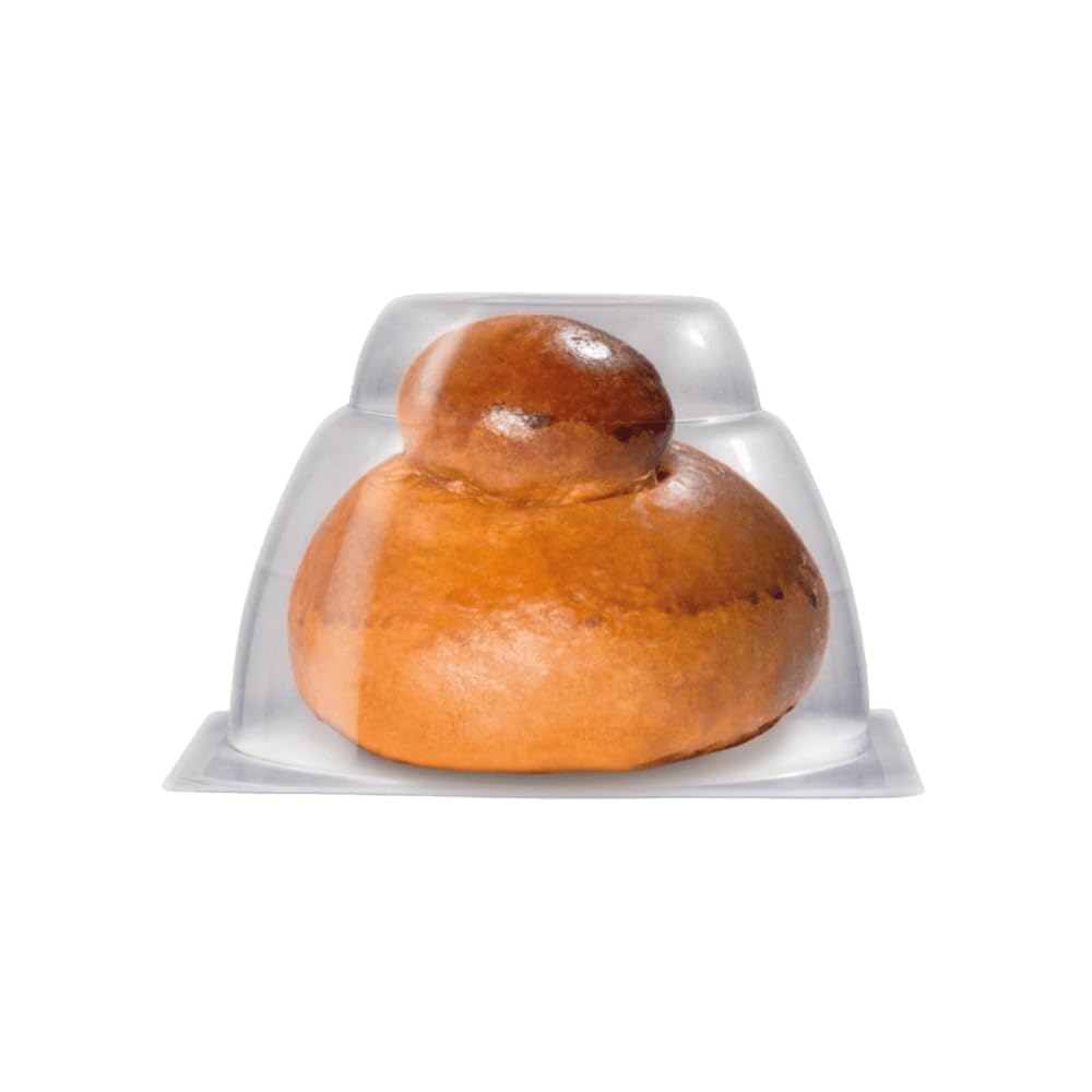 Brioche Siciliana Cu Tuppo, Brioches Artigianali per Granite e Gelati, Prodotti Tipici Siciliani In Capsula Salvafreschezza 52 Pezzi