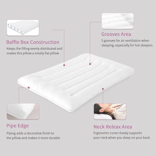 Hombys Ultra Thin Flat Pillow For Sleeping thumb #3
