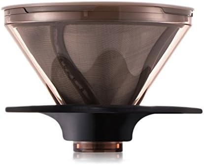 Diguo Clever Coffee Immersion Dripper with Paperless 18/8 Stainless Steel Permanent Filter, BPA-Free, Immersion Coffee and Tea, Making Good Coffee is Never Easier Black Color.
