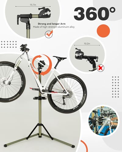 ROCKBROS Bike Repair Stand, Heavy Duty Workstand for E-Bike,MTB & Road Bike - image 4