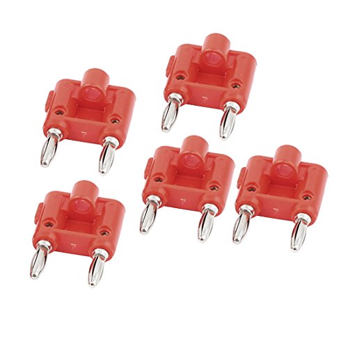 Conector banana macho 4mm rojo pack 5 unidades miniatura 1