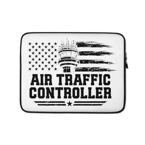 Military Air Traffic Controller ATC Aviation Graphic Laptop Sleeve