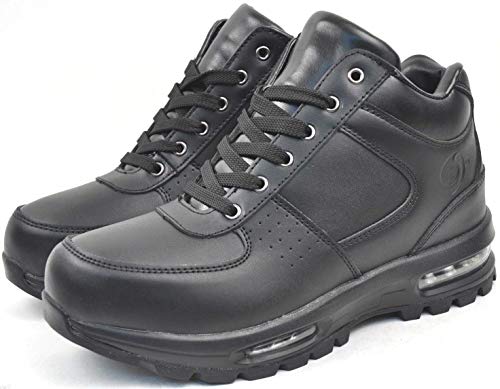 LABO Men's Black Hiking Leather Boot Air Heel #5712 (6 D(M), BLACK)2