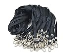 Aobear 50pcs 32 inch Top quality Black Lanyard with Badge Clip