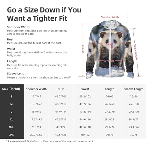 UPF 50+ Sun Protection Hoodie Long Sleeve Opossum in Snow Sun Shirt Rash Guard Fishing Shirts for Men2
