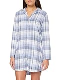 pyjama bleu clair fille Coupe confortable et fluide Iris & Lilly Fnm2508 Haut de Pyjama, Bleu Clair, À Carreaux, 38