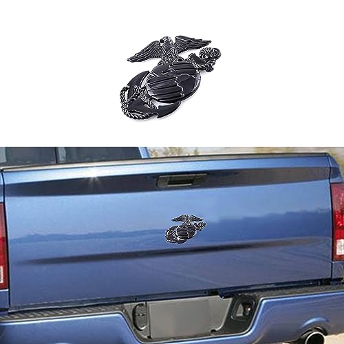 1PC Eagle Auto Emblem Flying Eagle Emblem 3D Zinc Alloy Decal Badge for Car Motorcycle Scratched Decorative Car Logo Side Tail Logo Sticker (Black)