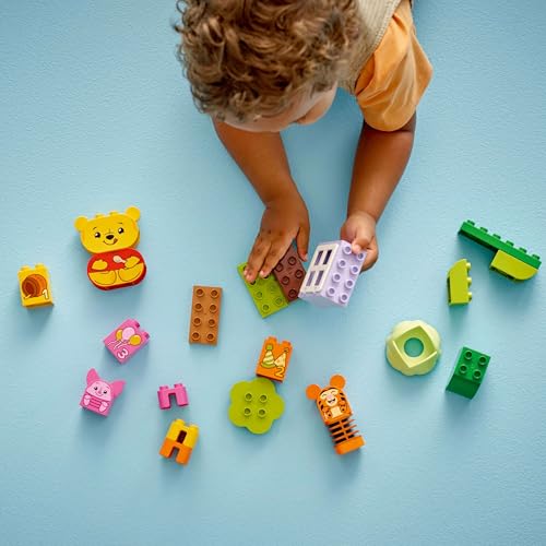 Image of LEGO DUPLO | Disney Winnie The Pooh's Birthday Party Building Set 10457 Building Blocks Toys for Gift for Boys and Girls