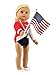 American Fashion World Super Fun Gymnastic for 18-inch Dolls| 5 Piece Set | Premium Quality & Trendy Design | Dolls Clothes | Outfit Fashions for Dolls for Popular Brands