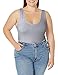 Just My Size Women's Plus Size Stretch Jersey Cami, Light Steel, 5X