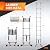 Telescoping Ladder,12.5 FT Extension Ladder w/Hooks,Stabilizers,Wheels,Heavy Duty 330lbs Max Capacity,Collapsible Telescopic Ladder for Rv,Roof,Outdoor