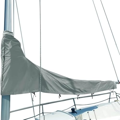 600D wasserdichte Yachtsegelabdeckung, schneefest, frostsicher, winddicht, verdickter Hauptsegelschutz für 3,6-4 m