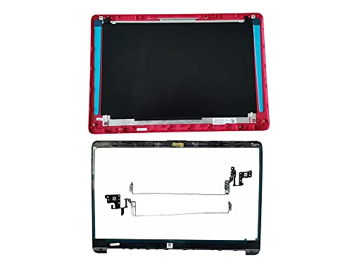 Eclass LCD Back Cover & Front Bezel Frame & Hinges Red for HP 15-dw 15t-dw 15-dw0081wm 15-dw0083wm 15-dw1081wm 15-dw1083wm 15t-dw000 15t-dw100 15t-dw200 L52009-001 L52014-001 M03725-001