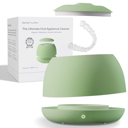 Zima Dental Pod PRO: New Ultrasonic Retainer Cleaner Machine. Market-Leading, Best Aligner Cleaner, Nightguard Cleaner, Mouthguard Cleaner, Denture Cleaner, Ultrasonic Cleaner for Oral Dental Care