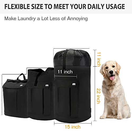 Laundry Bag Backpack Extra Large, Heavy Duty Laundry Bag With Straps And Belt For College Students, Portable Laundry Backpack For Dorm Room, Sturdy Waterproof Laundry Hamper For Travel, Apartment, Laundromat (Black) #TOP5