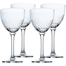 Amehla "Hive Honeycomb Nick & Nora Cocktail Glasses, 5oz Coupe Martini Glasses Set, for Manhattan, Bees Knees, Espresso Martini & other Craft Cocktails Pack of 4