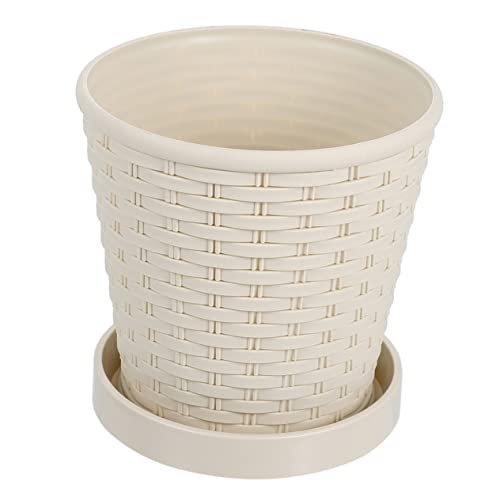 YARNOW Macetas Redondas Jardineras Exterior Hortalizas Patatas Flores Decoración Jardín