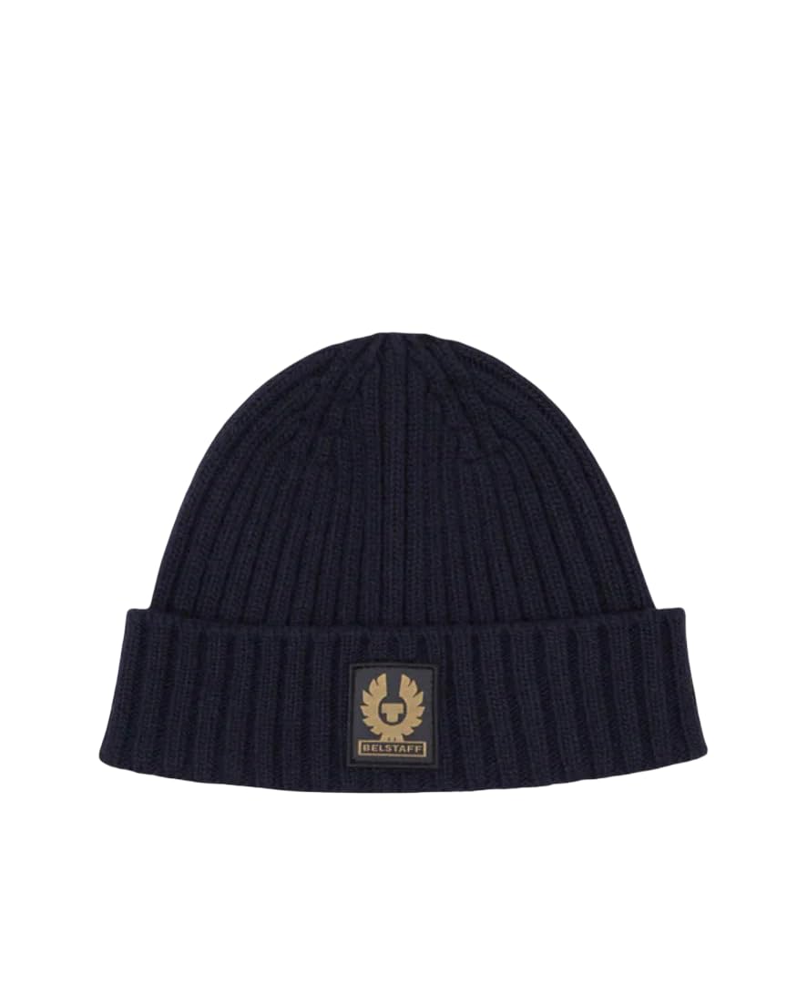 Belstaff Mens Watch Lambswool Beanie O/S Dark Navy
